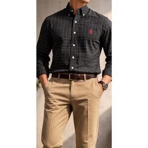 Ralph Lauren Classic Fit Shirt Button-Down  Plaid Long sleeves shirt  2XB Big